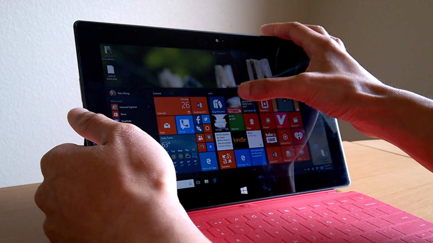 microsoft surface tablet met win 10